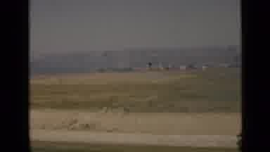 Suez Canal Egypt (1946): Western Landscape With Mountain In Background And Road In