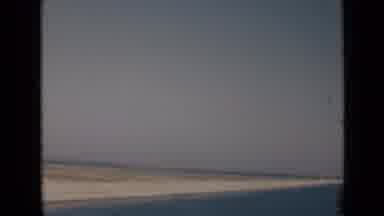 Suez Canal Egypt (1946): Body Of Water And Sand On The Shore A Bit Fuzzy