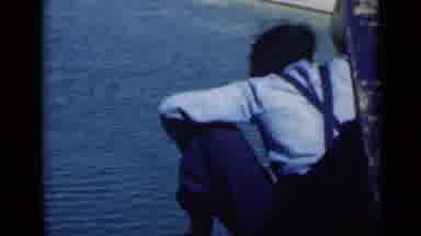 Suez Canal Egypt (1946): Woman On A Boat