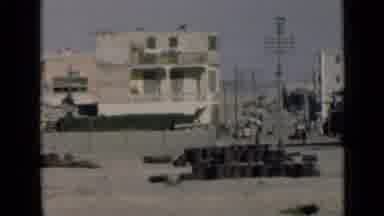 Suez Canal Egypt (1946): Shoreline Scene That Has Some Old Buildings And Other