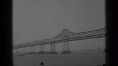 San Francisco California (1937): Steel Bridge Spanning A Body Of Water End Of