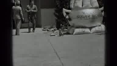 San Francisco California (1937): Person-Sized Silver Bow Labeled Ãâ¬Åsugar BowlÃ¢â¬ï