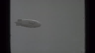 San Francisco California (1937): Very Old Balloon Flying Though The Sky While