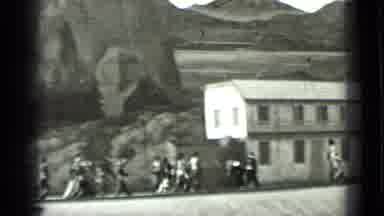 San Francisco California (1937): Several People Perform On The Moving Set As The