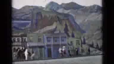 San Francisco California (1937): People Walking Up A Street Towards Mountains