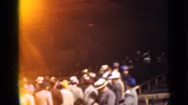San Francisco California (1937): Several People Queuing Up In A Park And On A