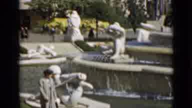 San Francisco California (1937): B-Roll Showing The Community Fountain