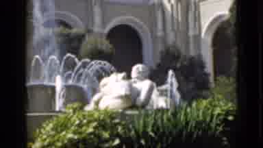 San Francisco California (1937): The Guy Is Going Around The Waterfall To Enjoy It