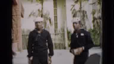 San Francisco California (1937): A Group Of American Navy Men In Uniform Walk