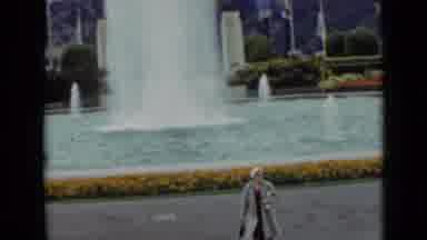 San Francisco California (1937): A Woman Pauses At A Fountain And Looks Around