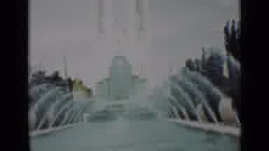 San Francisco California (1937): Fountains Spraying Into An Arch Into A Pool Of