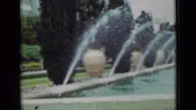 San Francisco California (1937): Grainy Video Of Fountain And People Strolling In