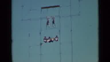 San Francisco California (1937): Synchronized Acrobats Swinging High In The Sky On