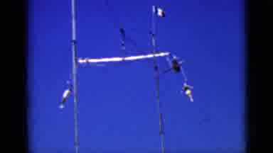 San Francisco California (1937): Two People Training On Aerial Structure High In