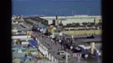 San Francisco California (1937): Aerial View Of A Large Roller Coaster At An