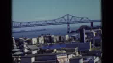 San Francisco California (1937): Old n City By The Water Near A Bridge And A