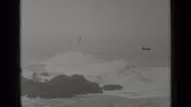 San Francisco California (1937): Old Footage Of Waves Rolling Into Shore