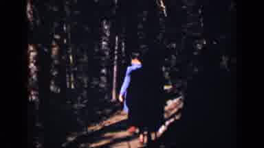 Colorado USA (1938): Women Walking Along Wooded Path On A Bright Sunny Day