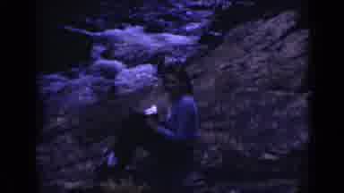 Colorado USA (1938): Person Sitting On Side Of Rock With Staring At Lake Then