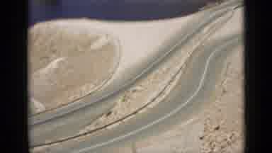 Arizona USA (1939): Dam Footage With Roads And Water Sunny Outdoors Rocky