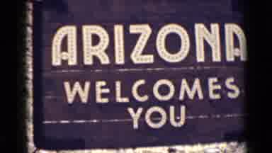 Arizona USA (1939): Arizona Welcomes You Sign
