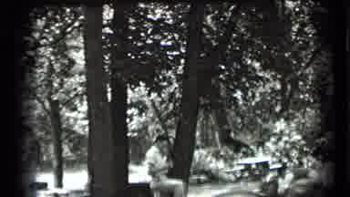 Clear Lake California (1939): Black And White Video Of People Having A Picnic In A