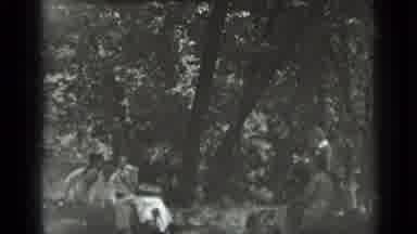 Clear Lake California (1939): Faded Black And White Film Of Picnic Amidst Trees