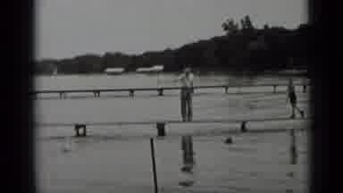 Clear Lake California (1939): Black And White Historic Video With People Walking