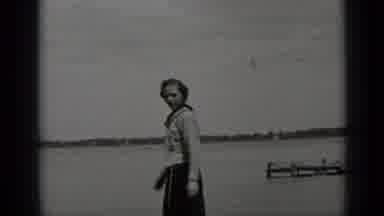 Clear Lake California (1939): The Woman Is Walking Toward The Lake To Go In The