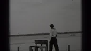 Clear Lake California (1939): Two Ladies Walk Along Wooden Pier Over The Water As