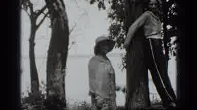 Clear Lake California (1939): Women In The Middle Of The External Area Of