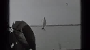 Clear Lake California (1939): Vintage Film Of Close Up Of Boat Then Further Away