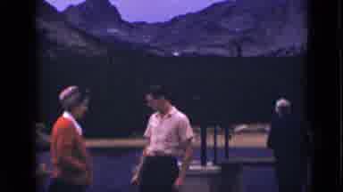 Colorado USA (1939): Tourists Gathered Near A Park Bridge In Front Of Water