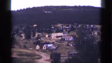 Colorado USA (1939): A View Of A Country Village Looking Down From To Of The Hill