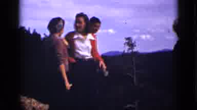 Colorado USA (1939): Women In Nature Posing For Camera At Estes Park Village Grand