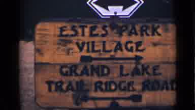 Colorado USA (1939): Wooden Sign Pointing In Two Different Directions