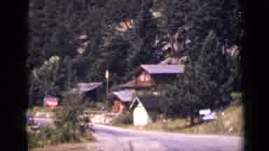 Colorado USA (1939): Houses And Chalets Under A Mountain Full Of Pines And Other