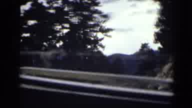 Colorado USA (1939): A View Of A Mountain Road Through The Front Windshield Of A