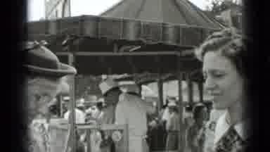 New York USA (1939): Black And White Video With Many People At A County Fair