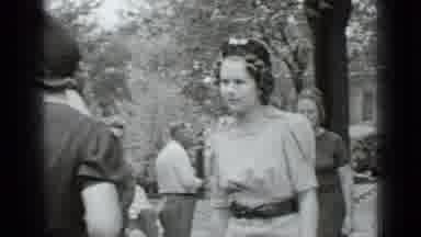 New York USA (1939): Black And White Video Of Men And Women Outside Dressed Very