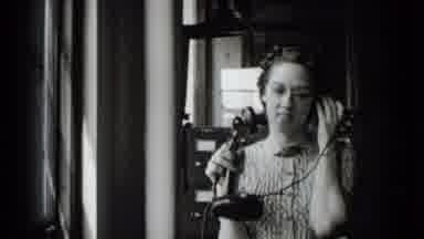 New York USA (1939): A Women Making A Transatlantic Call To Family Or Friends