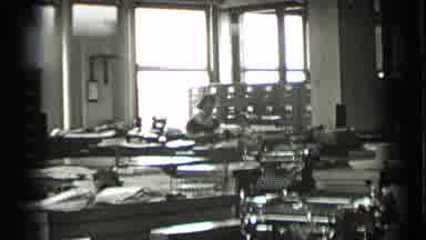 New York USA (1939): Black And White Video Of Two Woman In An Office As Well As