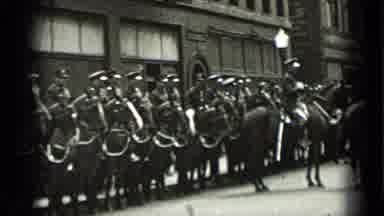 New York USA (1939): The Mounted Guard Stands In Formation As A Photographer