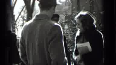 New York USA (1939): Historical Black And White Footage Of Interactions On A