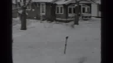 New York USA (1939): Snowfall Leaves Town Covered In Snow