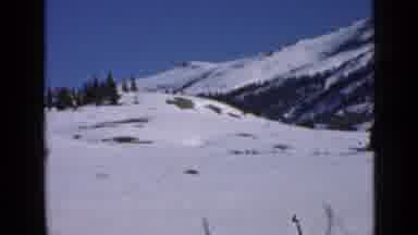 Utah USA (1939): Man Investigates Dead Porcupine In Mud On A Snowy Mountain