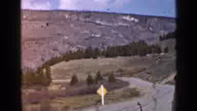 Utah USA (1939): View Looking Down A Steep Mountain Road And A View Of Nature And