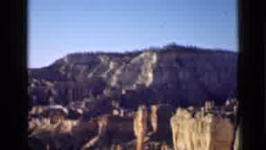 Utah USA (1939): Camera Pans From Left To Right Across Jagged Mountain Walls On