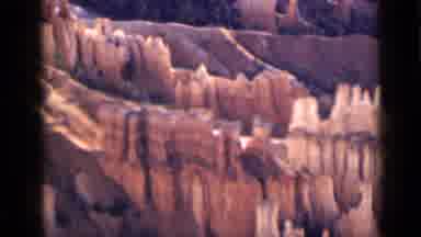Utah USA (1939): Camera Pans Over Dry Rocky Landscape Showing The Large Canyon