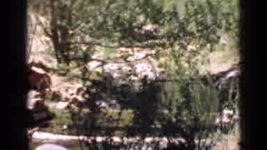 Utah USA (1939): Nature Walk Over Creek On Bridge